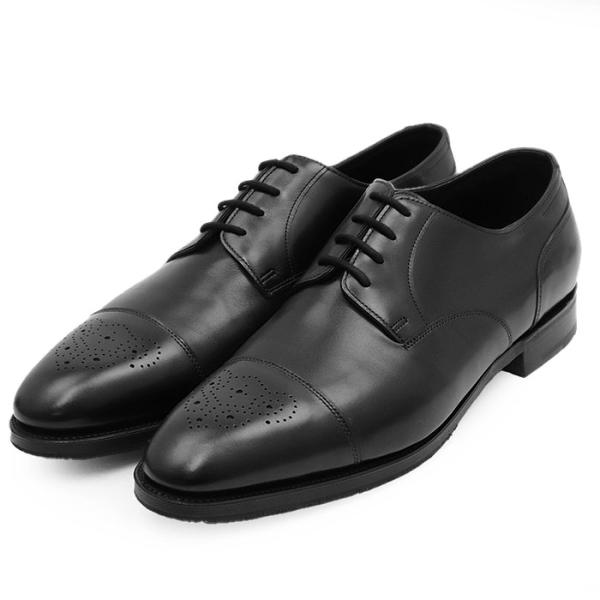 【新品同様】John Lobb ジョンロブ ダービーシューズ メンズ 8E WREN vibramソ...