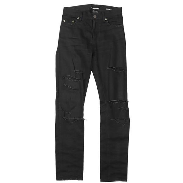 【美品】SAINT LAURENT PARIS サンローランパリ デニムパンツ 28 メンズ ダメー...