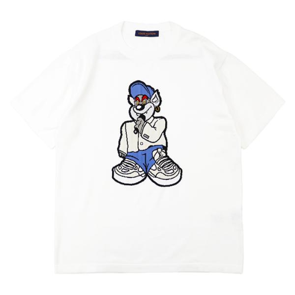 LOUIS VUITTON ルイ・ヴィトン Tシャツ XL メンズ グラフィックショートスリーブニッ...