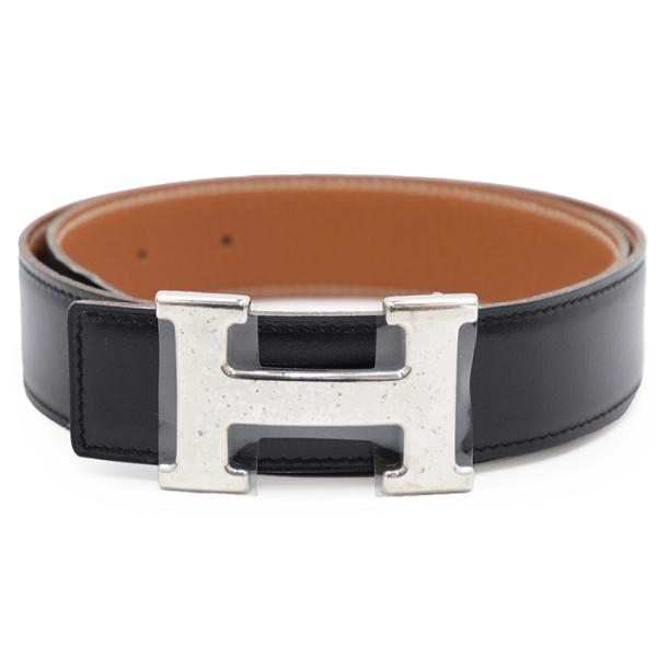 HERMES エルメス レザーベルト サイズ 70 レディース コンスタンス H ロゴ バックル シ...