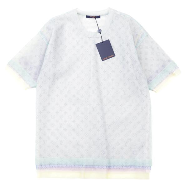 【未使用】LOUIS VUITTON ルイヴィトン 半袖カットソー XS メンズ レイヤード シアー...