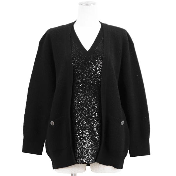 【新品同様】CHANEL シャネル 長袖ニット サイズ 38 レディース P49972 スパンコール...