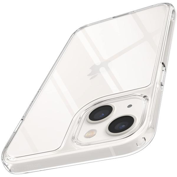Spigen iPhone13 ケース ストラップホール付き 背面強化ガラス TPUバンパー 耐衝撃...