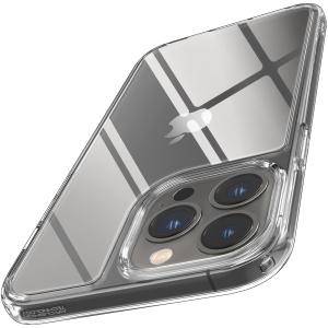 Spigen iPhone 13 Pro Max ケース 背面強化ガラス 黄変なし 三層構造 耐衝撃 ACS03214 クリスタルクリア｜open-clothes
