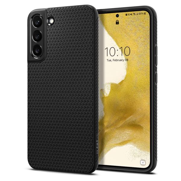 Spigen Galaxy S22 ケース 滑り止め 耐衝撃 薄型 軽量 ワイヤレス充電対応 リキッ...