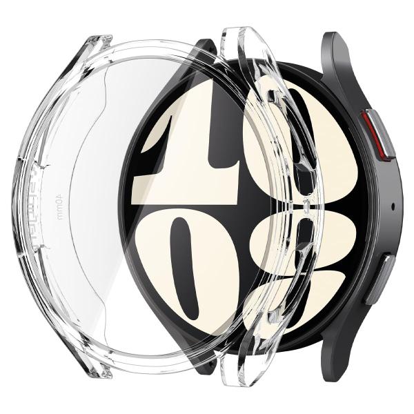 Spigen Galaxy Watch6 40mm対応 ケース 全透明 体組成測定可能 クリア 耐衝...