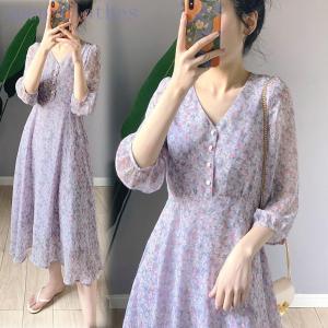 紫 ワンピースの商品一覧 通販 Yahoo ショッピング