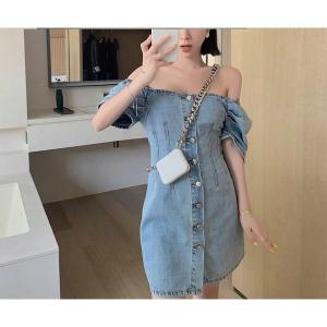 デニムワンピース肩出し レディースファッション の商品一覧 ファッション 通販 Yahoo ショッピング
