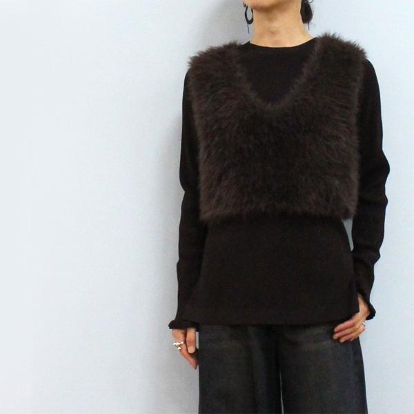 30%OFF Dignite collier ディニテ コリエ 80256024 フェザー ニット ...