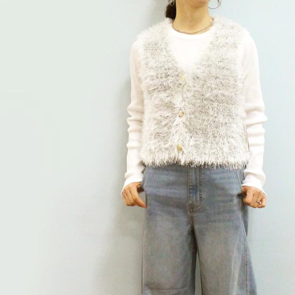 Dignite collier ディニテ コリエ 80267014 フェザー ニット ベスト