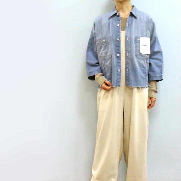 Johnbull ジョンブル JL262S07 サイドパネル ドルマン シャツ
