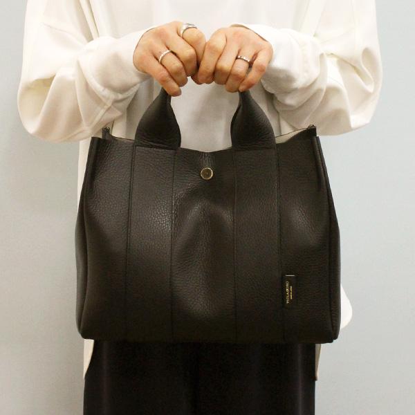 VIOLAd'ORO ヴィオラドーロ V-1525 イタリアン Wフェイス レザー 2WAY トート