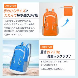折りたたみリュック エコバッグ 軽量 防水 持...の詳細画像1