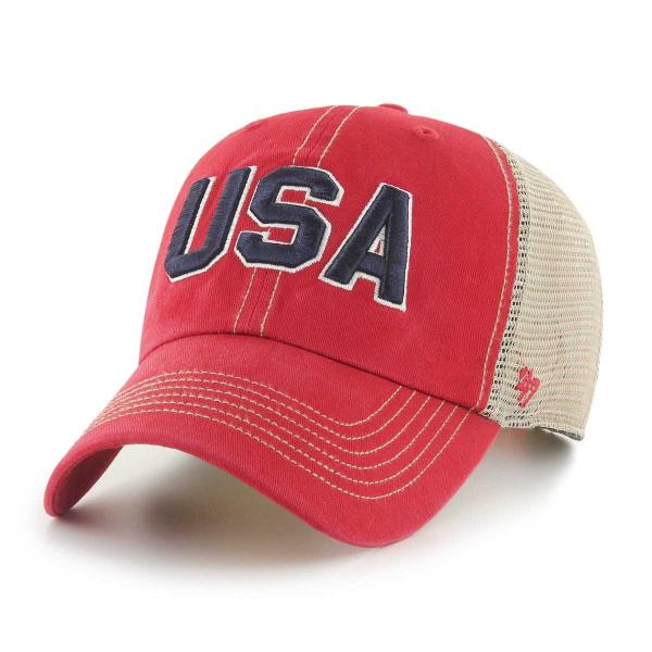 メッシュキャップ キャップ '47 フォーティーセブン 星条旗 USA ロゴ ローキャップ メンズ ...
