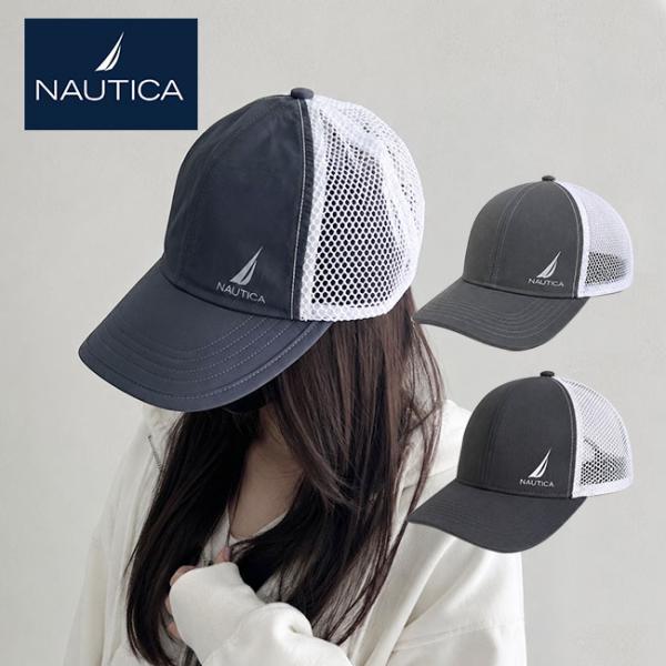 NAUTICA ノーティカ キャップ 帽子 6パネル 通気性 スポーツ アウトドア 春夏 サイド バ...
