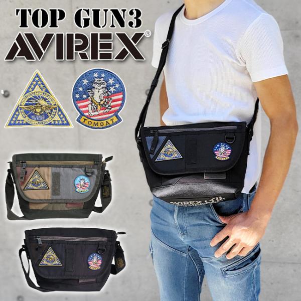 アヴィレックス AVIREX ミニ ショルダーバッグ 限定モデル TOPGUN3 メンズ ショルダー...