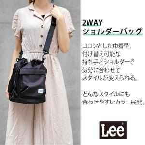 Lee リー 2WAY 巾着バッグ ナイロン ...の詳細画像1