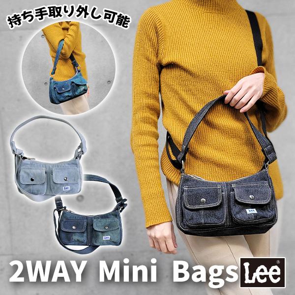 Lee リー 2WAY 小さめ デニム ショルダーバッグ バッグ ミニバッグ ハンドバッグ レディー...