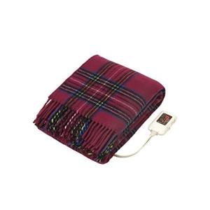 Sugibo 大きめサイズの洗える 電気ひざ掛けワイド SB20HW01 ワインレッド