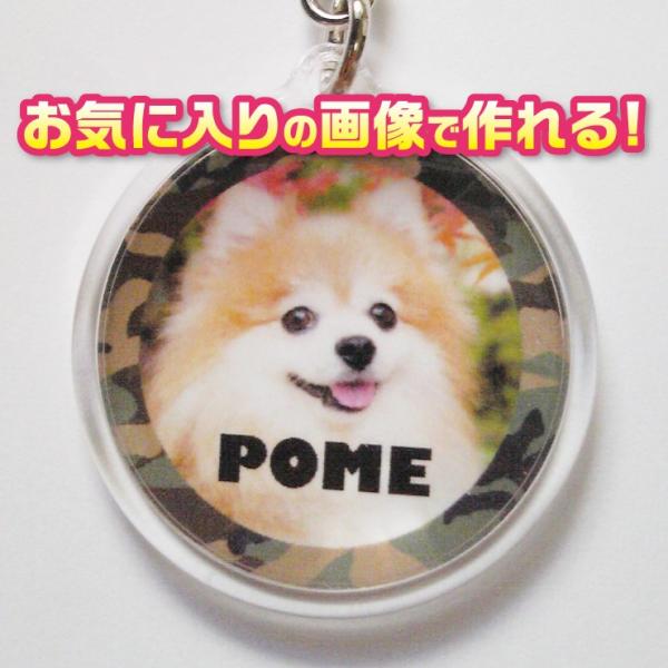 キーホルダー　写真/名前入り　オーダーメイド/オリジナル　犬　猫　ペット　【記念日等のプレゼントにも...
