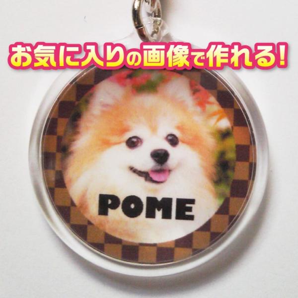 オーダーメイド/オリジナル　写真/名前入り　犬　猫　ペット　キーホルダー　【記念日等のプレゼントにも...
