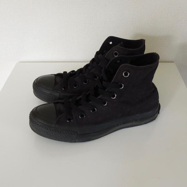 コンバース スニーカー オールスターHI キャンバス BLACK MONOCHROME 真っ黒 22...