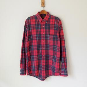 コムデギャルソンオム　縮絨ウールシャツ　チェック　ネルシャツ コムデギャルソン シャツCOMME des GARCONS SHIRT ウール縮絨チェック