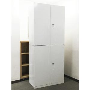 美品 オカムラ レクトライン 上下書庫 両開き書庫 ラテラル書庫 キャビネット ユニット書庫 中古オ...