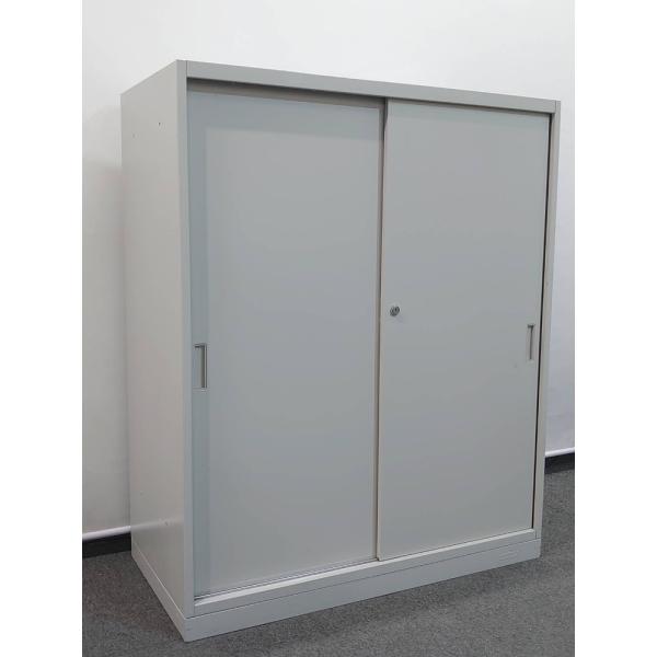 引き違い書庫 オカムラ42 スチール書庫 引き違いキャビネット 本棚 書棚 収納庫 保管庫 キャビネ...