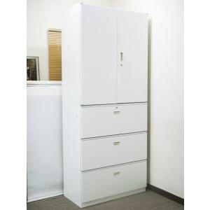 ライオン事務器 No.360NN スチール書庫（ベース一体型） 両開 45655