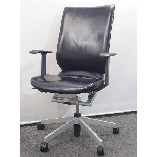 送料無料 東京地区限定 在庫3脚 コクヨ アガタ レザー張り 高級チェア 役員チェア エグゼクティブ...