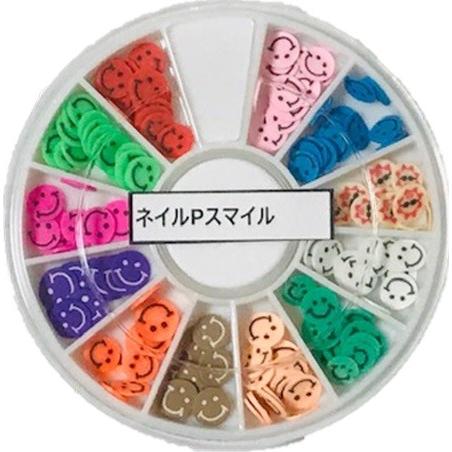 G：スマイル（笑顔） スライスチップ  樹脂パーツ ネイルパーツ レジンパーツ