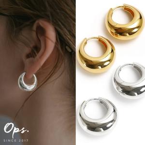 ピアス 金属アレルギー 対応 ニッケルフリー シルバー925 ピアス シンプル ゴールド 18K仕上げ CAPALLE カパレ ピアス Silver925 ピアス シンプル レディース