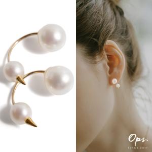 TASAKI】仕上げ済 タサキ マベパール イヤリング 枠込：15mm K18WG/750