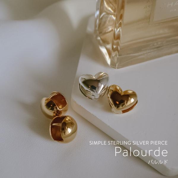 ピアス レディース palourde パルルド ピアス シルバー レディース ゴールド 18金 金属...