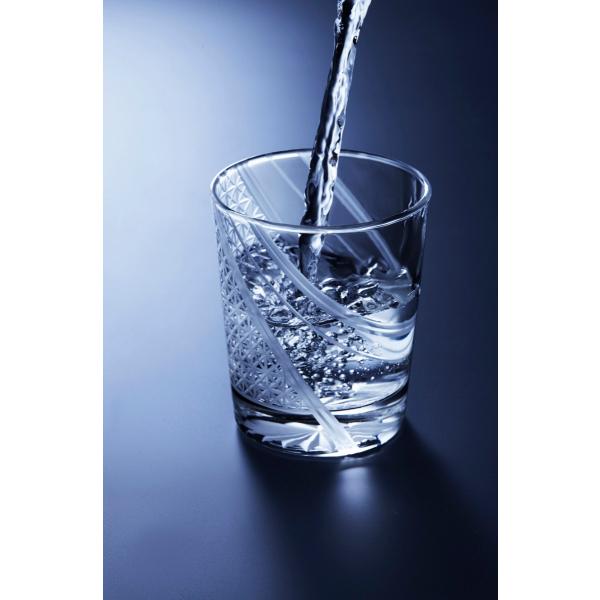 東京切子ロックグラス　羽衣　麻乃葉