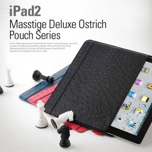 ZENUS デラックス オーストリッチ レザーケース iPad2｜option