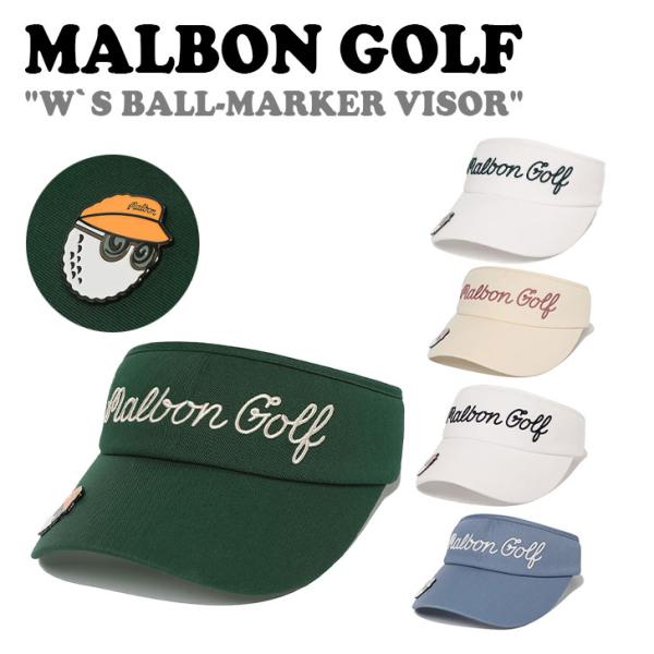 マルボンゴルフ サンバイザー MALBON GOLF レディース W`S BALL-MARKER V...