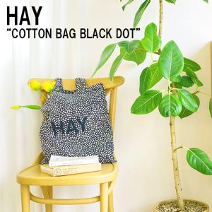 【即納】ヘイ トートバッグ HAY メンズ レディース COTTON BAG BLACK DOT コットンバッグ ブラック ドット black dot ブラックドット色 700111 バッグ｜option