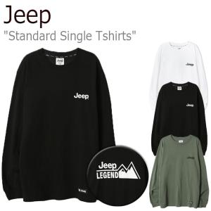 ジープ ロンT Jeep Standard Single Tshirts スタンダード シングル Ｔシャツ BLACK ブラック KHAKI カーキ WHITE ホワイトJM3TSU001BK/KH JM3TSU011WT ウェア｜option