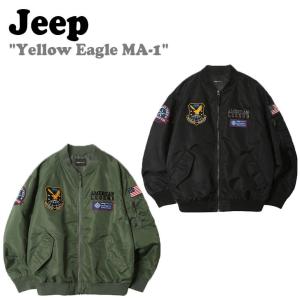 ジープ アウター Jeep メンズ レディース Yellow Eagle MA-1 イエロー イーグル ブルゾン ジャケット BLACK ブラック KHAKI カーキ JM5JPU271KH/BK ウェア｜option