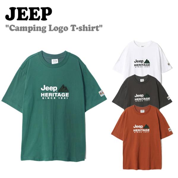 ジープ 半袖Tシャツ Jeep メンズ レディース Camping Logo T-shirt キャッ...