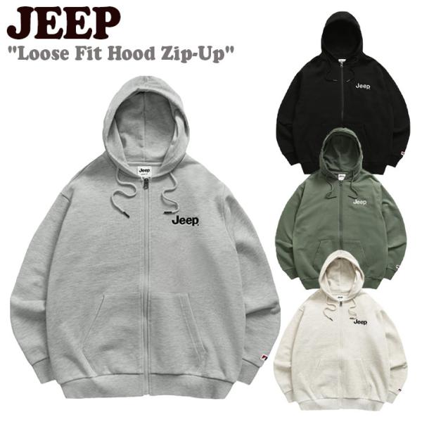 ジープ パーカー Jeep メンズ レディース Loose Fit Hood Zip-Up　ルーズ ...