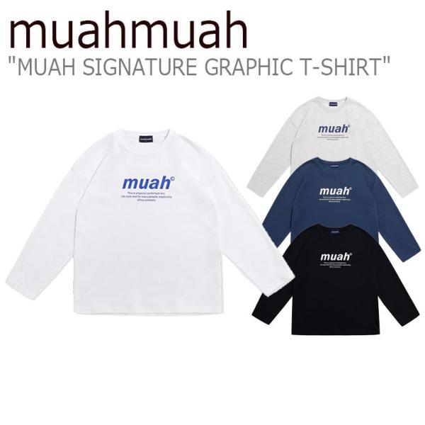 ムアムア ロンT muahmuah ムーアムーア MUAH SIGNATURE GRAPHIC T-...