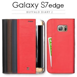 お取り寄せ Galaxy S7 edge ケース 手帳型 ZENUS Buffalo Diary 2 ゼヌス バッファローダイアリー2 ギャラクシー s7 エッジ SC-02H SCV33｜option