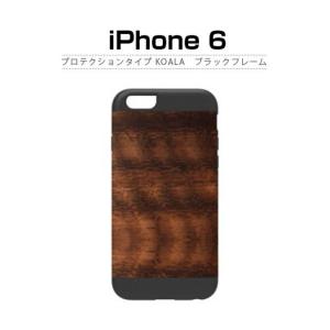 お取り寄せ iPhone6s ケース 木製 天然木 Man＆Wood プロテクションタイプ Koala ケース カバー｜option