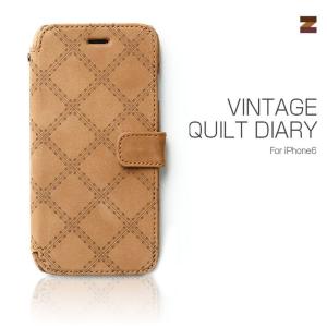 お取り寄せ iPhone6s iPhone6 ケース カバー ZENUS Vintage Quilt Diary ビンテージキルトダイアリー 手帳型　ケース スマホケース｜option