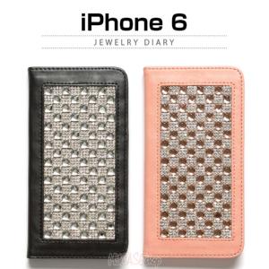 お取り寄せ iPhone6s iPhone6 ケース カバー ZENUS Jewelry Diary ゼヌス ジュエリーダイアリー 手帳型 ラインストーン レザーケース スマホケース｜option