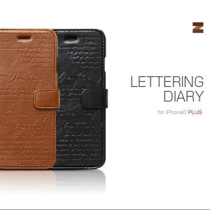 お取り寄せ iPhone6s Plus iPhone6 Plus ケース カバー ZENUS Lettering Diary レタリングダイアリー 手帳型 レザーケース スマホケース｜option