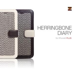 お取り寄せ iPhone6s Plus iPhone6 Plus ケース カバー ZENUS Herringbone Diary ヘリンボーンダイアリー 手帳型 レザーケース スマホケース｜option